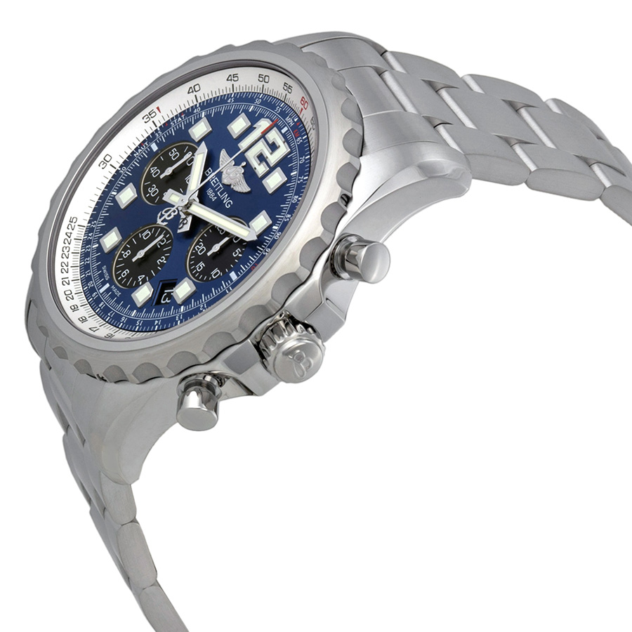 UK Breitling Chronospace Steel Case Blue Dial Watches