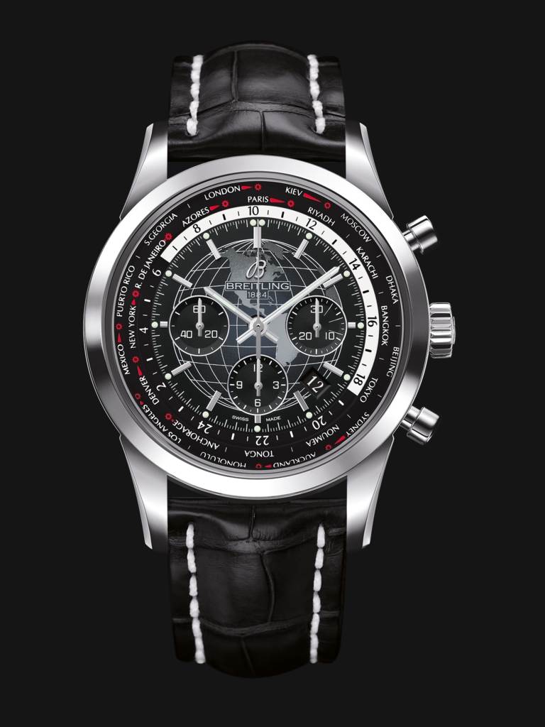 Breitling Transocean Unitime black dial