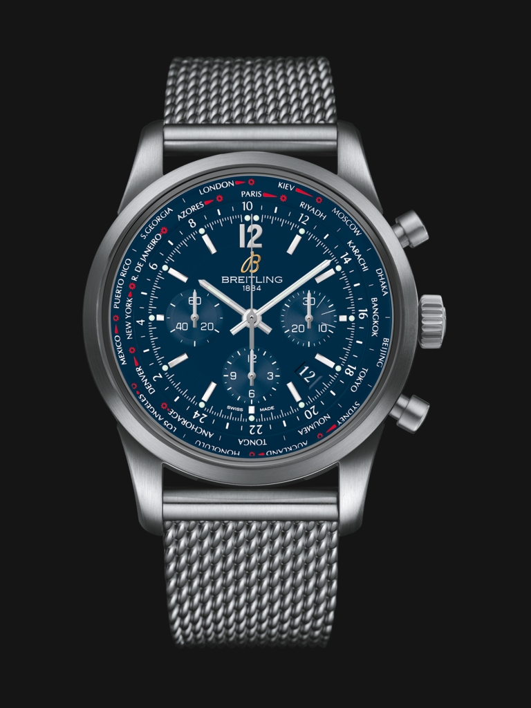 Steel Bracelets Breitling Transocean Unitime Pilot Copy Watches For Men