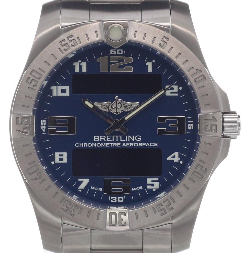 Blue dial Breitling Aerospace Evo