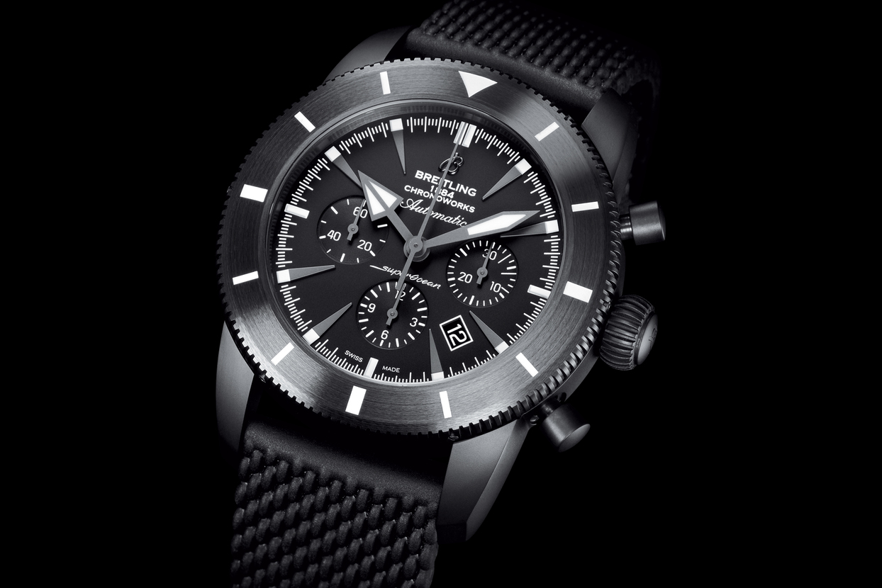 The black ceramic copy watches have black dials.
