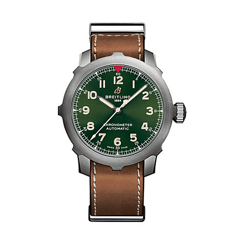 The titanium copy watches have brown straps.