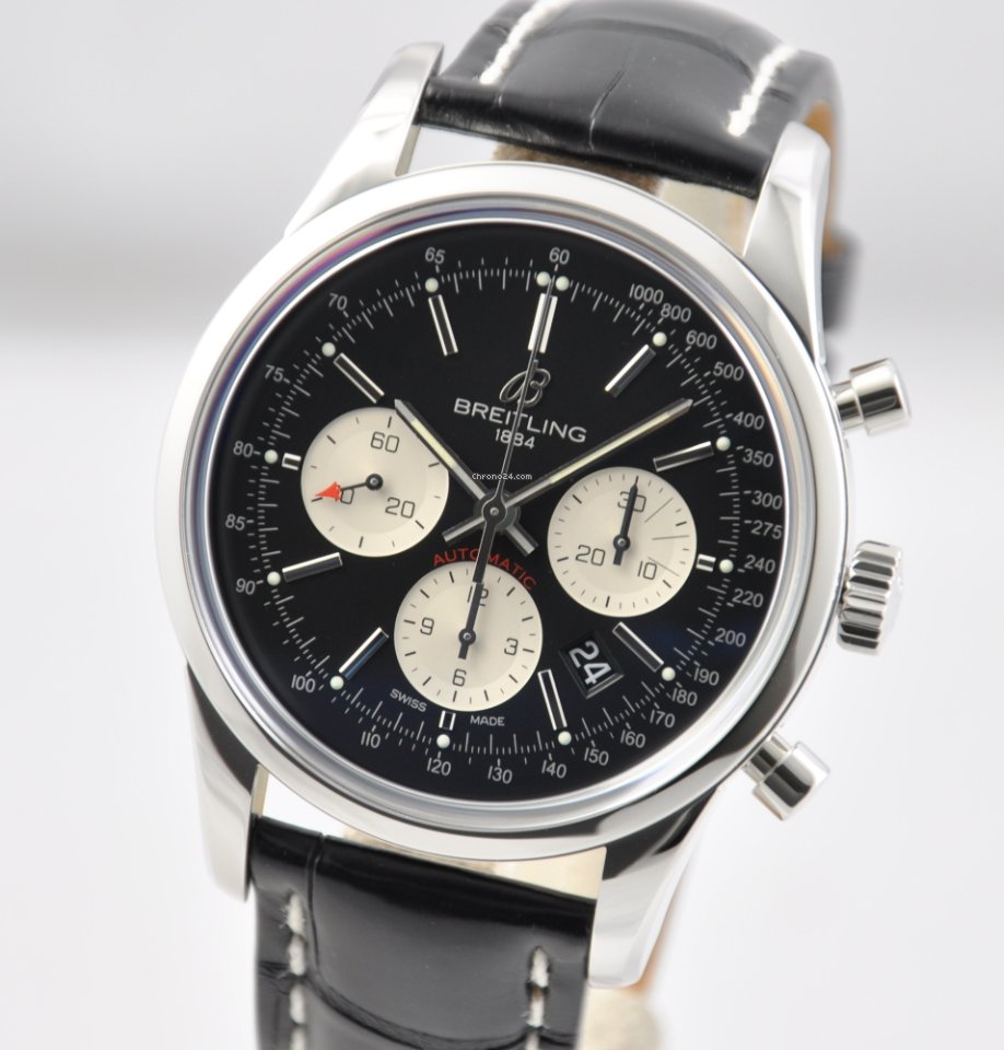 The male replica watch has stainless steel case.