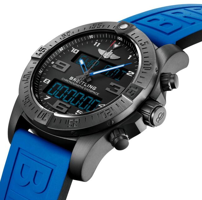 Breitling Exospace B55 analogue digital display